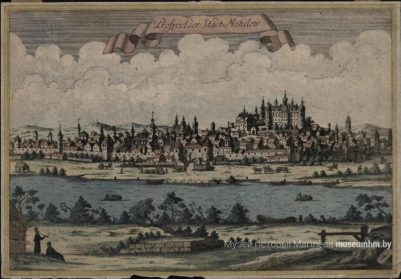 Гравюра "Prospect der Stadt Mohilow"